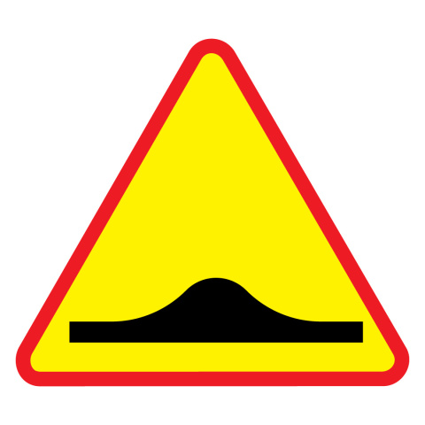 Znak drogowy A--11a próg zwalniający Ostrzegawczy 900 mm