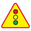 Znak drogowy A-29 Sygnały Świetlne - Znak pionowy ostrzegawczy 900 mm