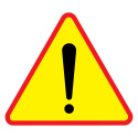 Znak drogowy ostrzegawczy A-30 średnica 75 cm