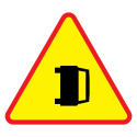 Znak drogowy ostrzegawczy A-34 Wypadek drogowy
