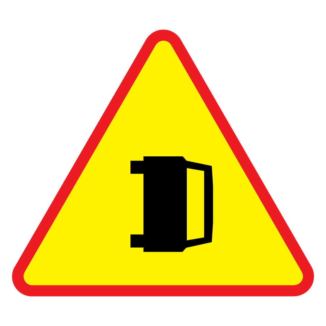 Znak drogowy A-34 ostrzegawczy Wypadek Drogowy 1050 mm