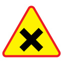 Znak drogowy A-5 skrzyżowanie dróg trójkąt 1050 mm