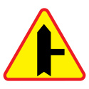 Znak drogowy A-6b skrzyżowanie z drogą podporządkowaną występującą po prawej stronie 1050 mm