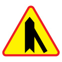 Znak drogowy A-6d  wlot drogi jednokierunkowej z prawej storny