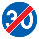 Znak C-15, 30 km/h, folia I generacji, 600 mm