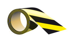 Taśma odblaskowa samoprzylepna 5 cm x 5 mb - żółto-czarna