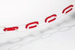 Łańcuch odgradzający 1 m - biało-czerwony