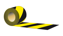 Taśma typ A - Dwustronna 8,5 cm x 100 mb - czarno-żółta