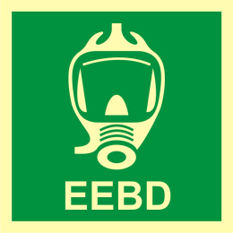 Aparat oddechowy na wypadek sytuacji awaryjnych (EEBD), 15x15 cm, PCV 1 mm