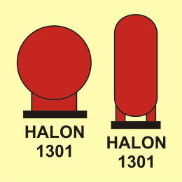 Butle halonu 1301 umieszczone w rejonie chronionym, 15x15 cm, SYSTEM TD