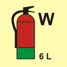 Gaśnica (W-woda) 6L, 15x15 cm, SYSTEM TD