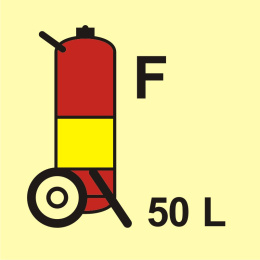 Gaśnica kołowa (F-piana) 50L, 15x15 cm, PCV 1 mm