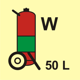 Gaśnica kołowa (W-woda) 50L, 15x15 cm, SYSTEM TD