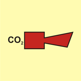 Syrena instalacji CO2, 15x15 cm, PCV 1 mm