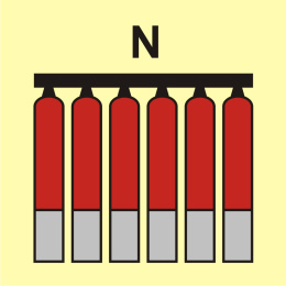 Zamocowana bateria gaśnicza (N-azot), 15x15 cm, SYSTEM TD