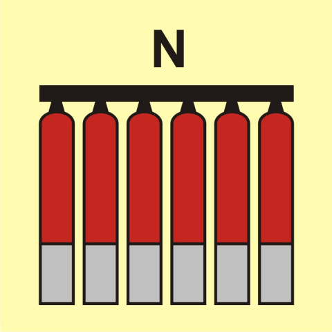 Zamocowana bateria gaśnicza (N-azot), 15x15 cm, SYSTEM TD