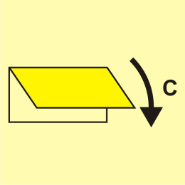Zamykacz wlotu/wylotu wentylacyjnego (obszar towarowy), 15x15 cm, PCV 1 mm