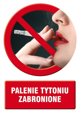 Palenie tytoniu zabronione 2, 14,8x21 cm, PCV 1 mm