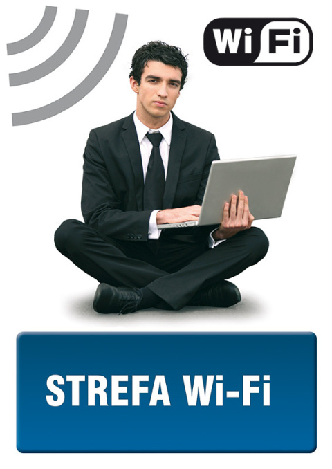 Strefa wi-fi 1, 21x29,7 cm, PCV 1 mm