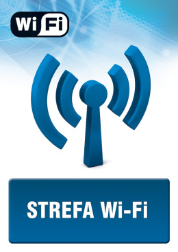 Strefa wi-fi 2, 14,8x21 cm, PCV 1 mm