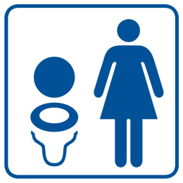 Toaleta damska 2, 14,8x14,8 cm, PCV 1 mm