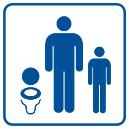 Toaleta dla dzieci, 10,5x10,5 cm, PCV 1 mm