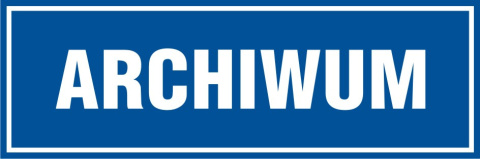 Archiwum, 10x30 cm, PCV 1 mm