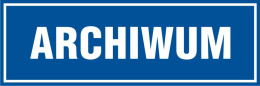 Archiwum, 20x60 cm, PCV 1 mm