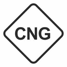 CNG - Gaz napędowy- sprężony gaz ziemny, 10x10 cm, folia