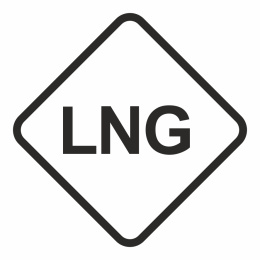 LNG - Gaz napędowy- skroplony gaz ziemny, 10x10 cm, folia