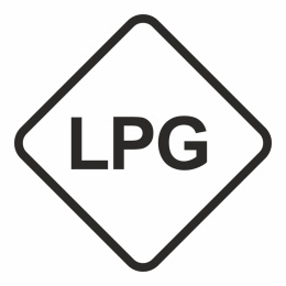 LPG - Gaz napędowy- gaz płynny, 10x10 cm, folia