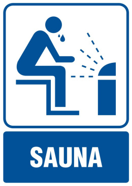 Sauna, 10,5x14,8 cm, PCV 1 mm