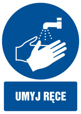 Umyj ręce, 10,5x14,8 cm, PCV 1 mm