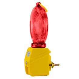 Lampa drogowa zmierzchowa MiniStar 1000 - czerwona + bateria