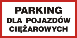 Parking dla pojazdów ciężarowych, 20x40 cm, PCV 1 mm