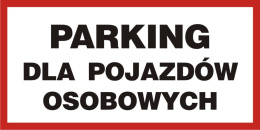 Parking dla pojazdów osobowych, 20x40 cm, PCV 1 mm