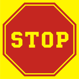 Stop (tablica do oznaczenia autobusu szkolnego), 36x36 cm, folia