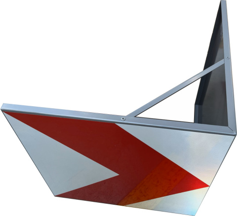 Tablica prowadząca U-3e dwustronna "daszek" 1200x600, I gen. Tablica prowadząca U-3e dwustronna "daszek" 1200x600, I gen.