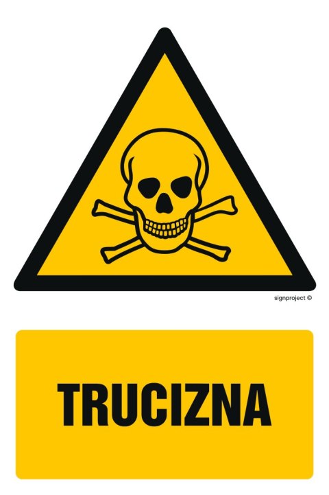 Znak GF006 Trucizna, 200x300 mm, FS - Folia samoprzylepna fotoluminescencyjna Znak GF006 Trucizna, 200x300 mm, FS - Folia samoprzylepna fotoluminescencyjna