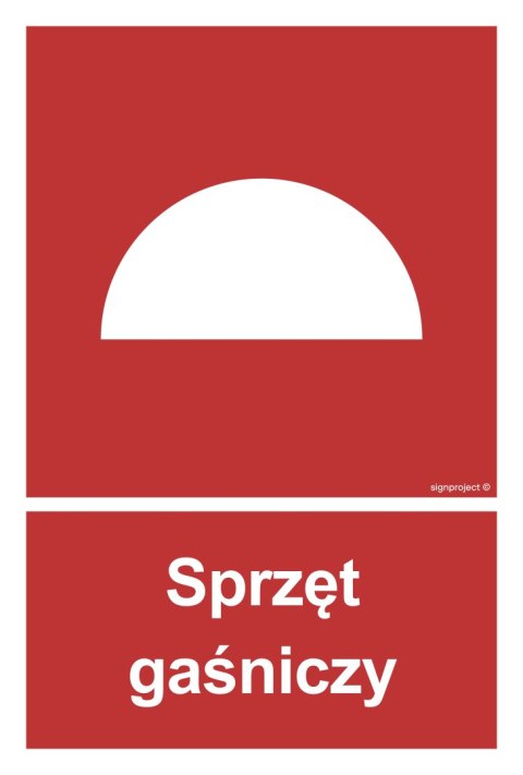 Znak BC005 Sprzęt gaśniczy, 350x518 mm, PN - Płyta 1 mm Znak BC005 Sprzęt gaśniczy, 350x518 mm, PN - Płyta 1 mm