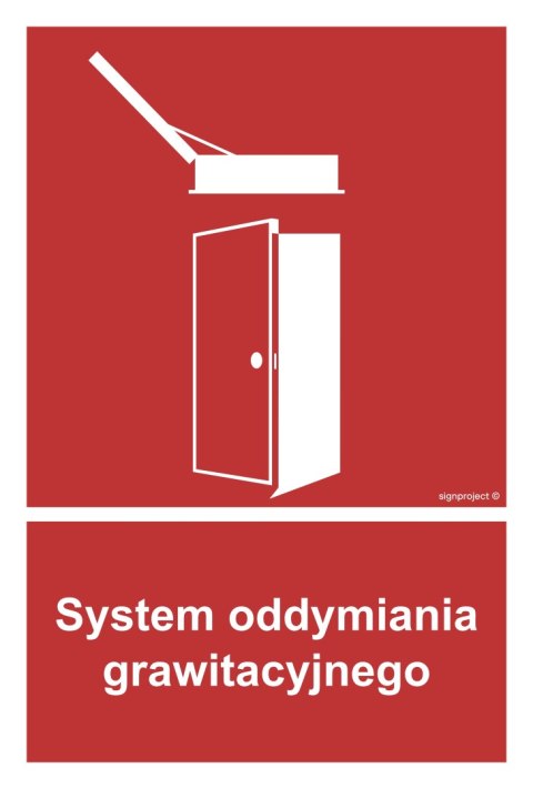 Znak BC059 System oddymiania grawitacyjnego, 250x370 mm, PN - Płyta 1 mm Znak BC059 System oddymiania grawitacyjnego, 250x370 mm, PN - Płyta 1 mm