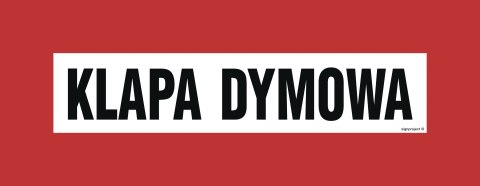 Znak BC102 Klapa dymowa, 360x140 mm, FS - Folia samoprzylepna fotoluminescencyjna Znak BC102 Klapa dymowa, 360x140 mm, FS - Folia samoprzylepna fotoluminescencyjna