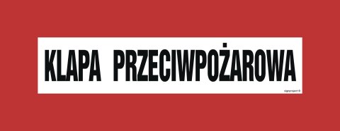 Znak BC116 Klapa przeciwpożarowa, 540x210 mm, FN - Folia samoprzylepna Znak BC116 Klapa przeciwpożarowa, 540x210 mm, FN - Folia samoprzylepna