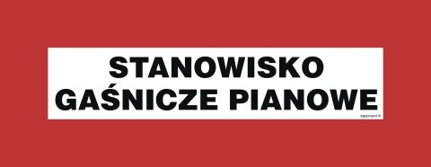 Znak BC123 Stanowisko gaśnicze pianowe, 360x140 mm, PS - Płyta 1 mm fotoluminescencyjna Znak BC123 Stanowisko gaśnicze pianowe, 360x140 mm, PS - Płyta 1 mm fotoluminescencyjna