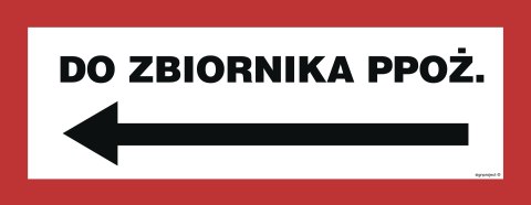 Znak BC135 Do zbiornika ppoż. w lewo, 540x210 mm, TS - Płyta TD fotoluminescencyjna Znak BC135 Do zbiornika ppoż. w lewo, 540x210 mm, TS - Płyta TD fotoluminescencyjna