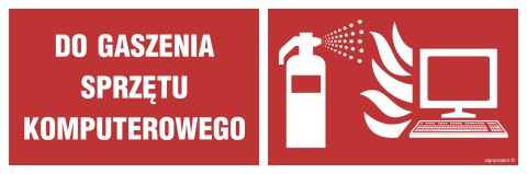 Znak BC136 Gaśnica do gaszenia sprzętu komputerowego, 360x140 mm, TS - Płyta TD fotoluminescencyjna Znak BC136 Gaśnica do gaszenia sprzętu komputerowego, 360x140 mm, TS - Płyta TD fotoluminescencyjna