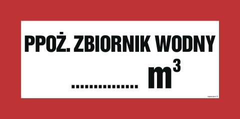 Znak BC140 Przeciwpożarowy zbiornik wodny ...... m3, 300x150 mm, PS - Płyta 1 mm fotoluminescencyjna Znak BC140 Przeciwpożarowy zbiornik wodny ...... m3, 300x150 mm, PS - Płyta 1 mm fotoluminescencyjna
