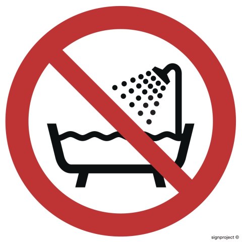 Znak GA026 Zakaz używania urządzenia w wannie pod prysznicem i w zbiornikach z wodą, 350x350 mm, TS - Płyta TD fotoluminescencyj Znak GA026 Zakaz używania urządzenia w wannie pod prysznicem i w zbiornikach z wodą, 350x350 mm, TS - Płyta TD fotoluminescencyj
