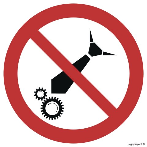 Znak GA039 Zakaz używania luźnej odzieży, 350x350 mm, TS - Płyta TD fotoluminescencyjna Znak GA039 Zakaz używania luźnej odzieży, 350x350 mm, TS - Płyta TD fotoluminescencyjna