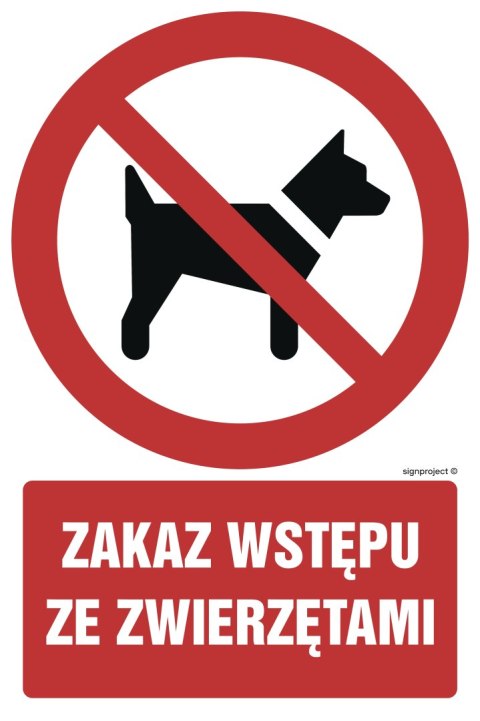 Znak GC007 Zakaz wstępu ze zwierzętami, 700x1050 mm, FS - Folia samoprzylepna fotoluminescencyjna Znak GC007 Zakaz wstępu ze zwierzętami, 700x1050 mm, FS - Folia samoprzylepna fotoluminescencyjna